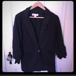 Michael Kors black linen Blazer